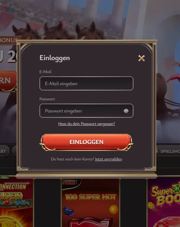 Vicibet Login Vicibet Login-Bildschirm