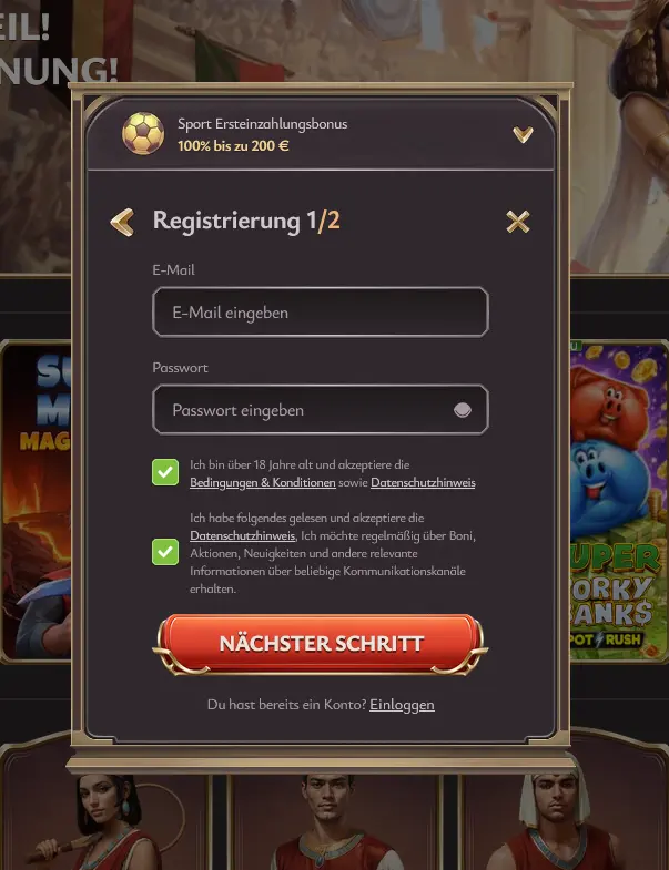 Vicibet Registrierung Vicibet Registrierungsformular